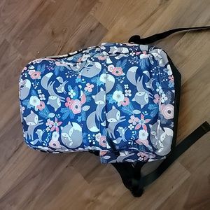 "Like New" Adorable Fox Floral Backpack
